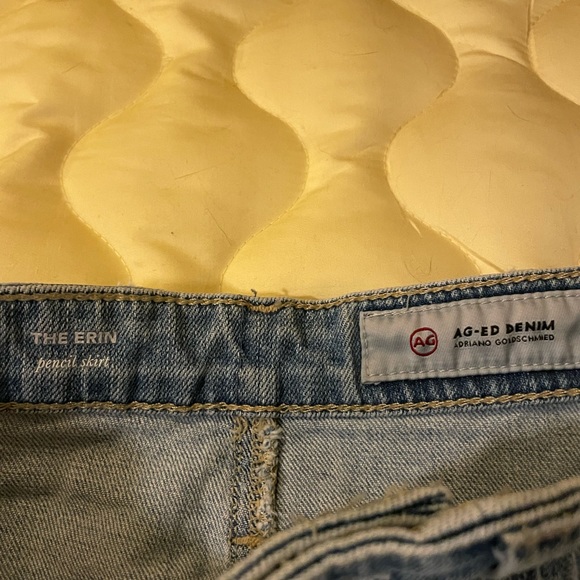 AG-ED ADRIANA GOLDSCHMIED the Erin’ Jean skirt size 26 - Picture 3 of 6